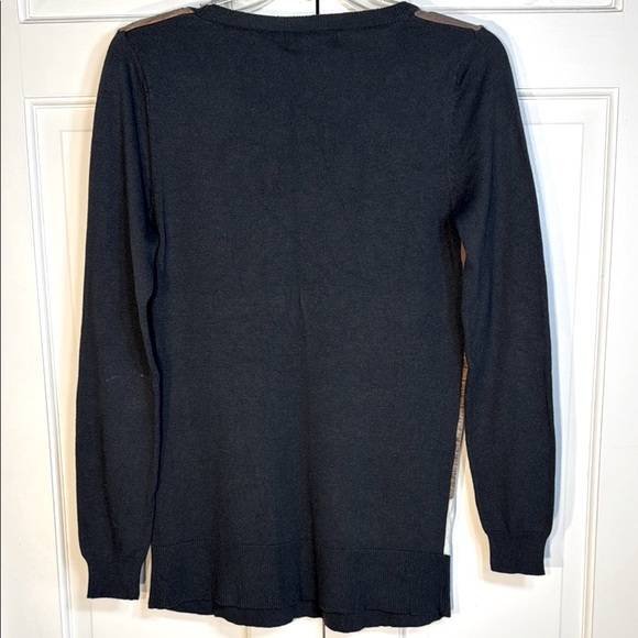 Mossimo Supply Co. Navy and Browns Lightweight Knit Sweater Size M - Picture 2 of 8